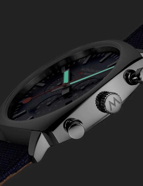 Actual product image Mondaine Grand Cushion (Chronograph, 41 mm)