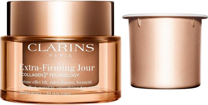 Clarins Extra-Firming Jour (COLLAGEN)³ TECHNOLOGY Crème Toutes Peaux Refill (50 ml, Tagescreme)