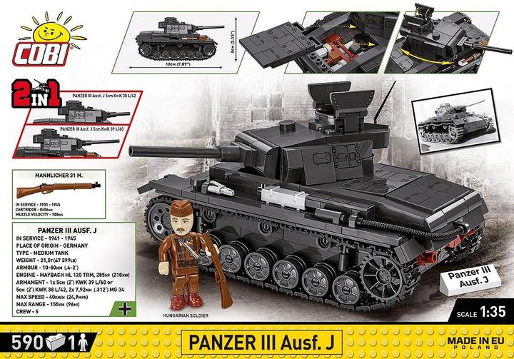 Produktbild Cobi H.C. WWII Panzer III Ausf?hrung J