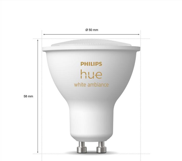 Image du produit Philips Hue White Ambiance BT (GU10, 5 W, 350 lm, 2 x, G)