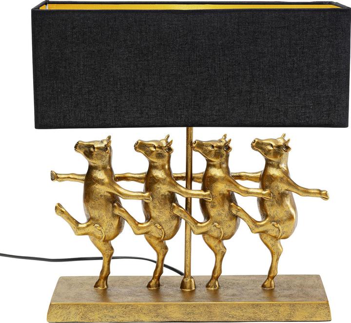 Produktbild Kare Design Tischleuchte Dancing Cows Schwarz (E27)
