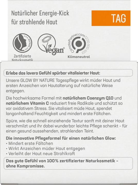 Produktbild Lavera Glow by Nature Tagespflege Q10 mit Vitamin C (50 ml)