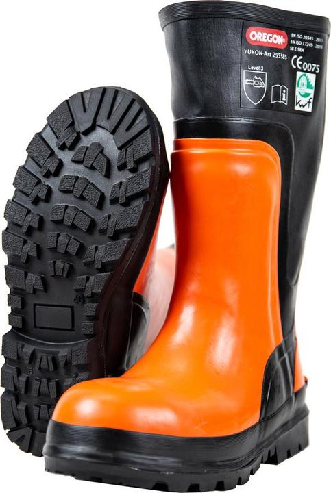 Actual product image Oregon Yukon cut protection rubber boot class 3 with steel toe cap size 43 (43)