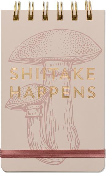 Immagine prodotto Designworks Blocco note vintage Sass Shitake Happens (Righe, Copertina morbida)