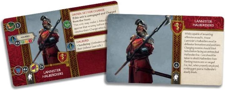 Actual product image Cmon CMN0077 - A Song of Ice & Fire - Lannister Halberdiers, aged 14 and over (DE Expansion) (German)