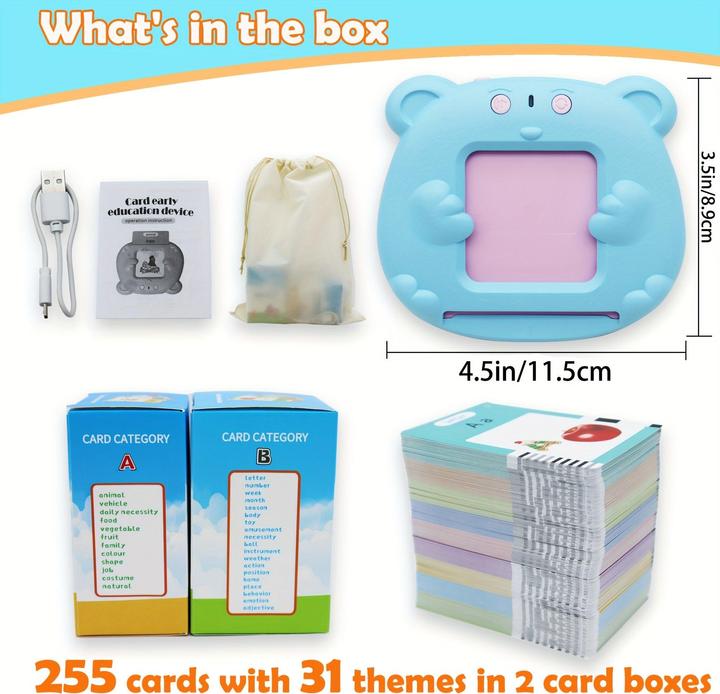 Image du produit Activity Board 510 mots allemand et anglais bambin bilingue parlant cartes flash, jouets pour (Allemand, Anglais)
