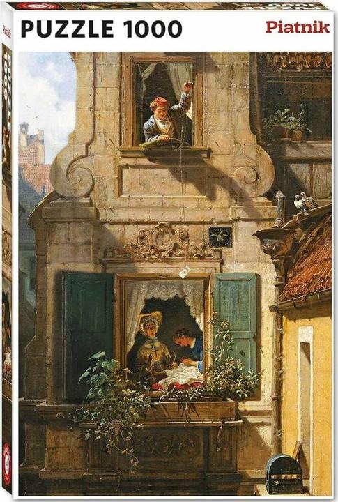 Immagine prodotto Piatnik Spitzweg "La lettera d'amore intercettata", puzzle, 1000 pezzi (1000 pezzi)