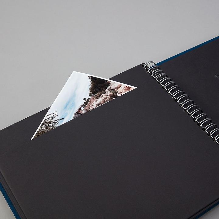Actual product image Semikolon Photo album Maxi Mucho 34.5 x 30 cm Blue, Black pages (10 x 15 cm, 9 x 13 cm)