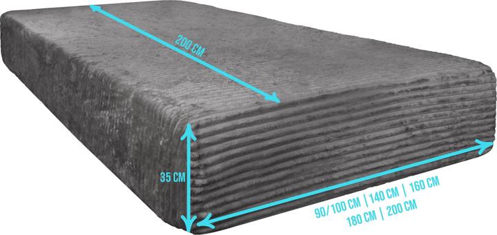 Actual product image Aspero 2 Spannbettlaken aus Streifen-Flanell Parana (160 x 200 cm)