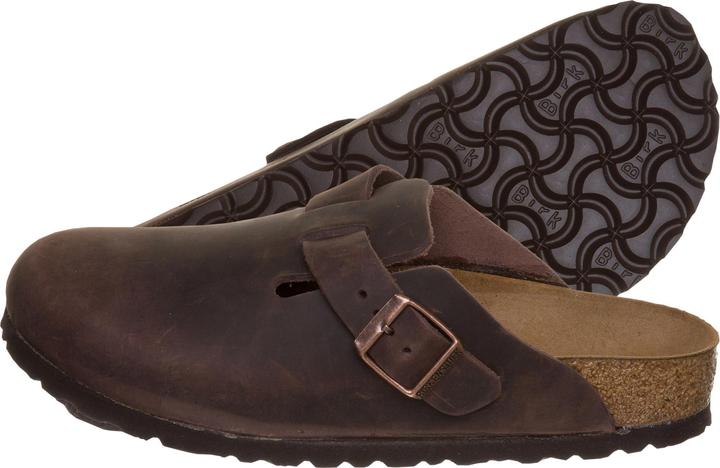 Actual product image Birkenstock Boston Nubuck Leather Oiled Narrow (42)