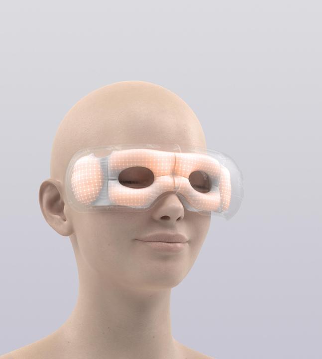 Actual product image SKG E3 Pro eye and temple massager with viewing window