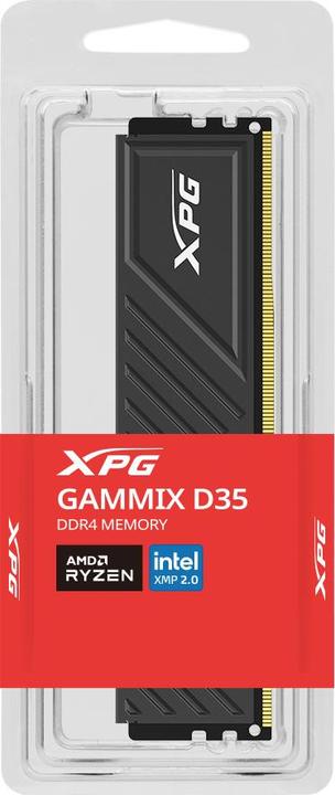 Actual product image Adata DDR4 16GB 3200-16 XPG D35 bk Single Tray (1 x 16GB, 3200 MHz, DDR4-RAM, U-DIMM)