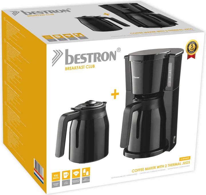 Actual product image Bestron Coffee maker with 2 thermos jugs