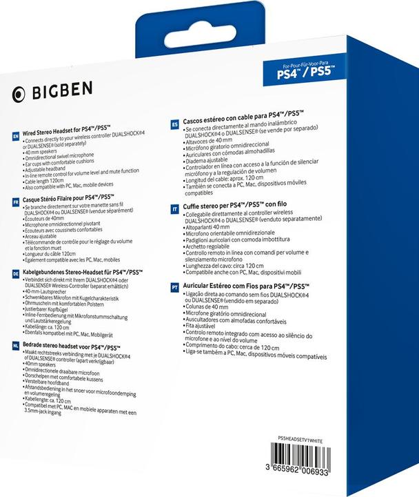 Image du produit Nacon Gaming BigBen V1 (Filaire)