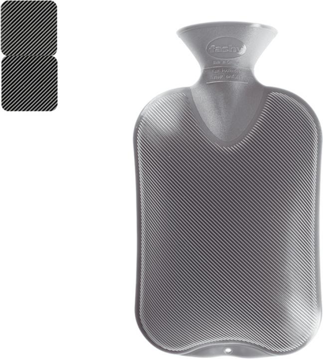 Fashy Waermflasche Doppellamelle L anthrazit (2 l)