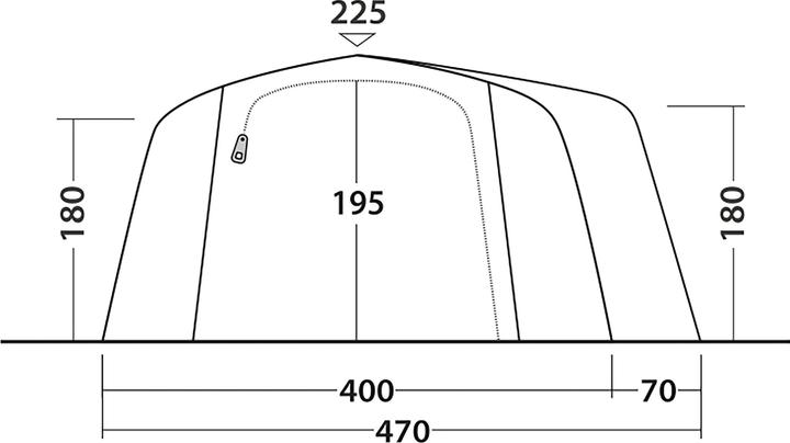 Actual product image Outwell Montana 6 Air (Tunnel tent, 28.50 kg, 6 persons)