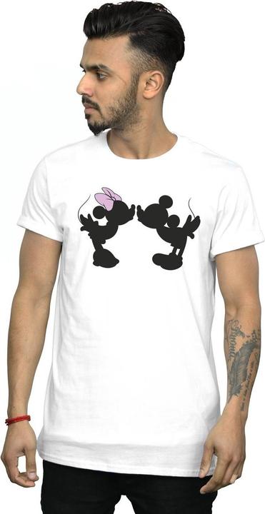 Immagine prodotto Disney Mickey Minnie Kiss Silhouette Maglietta Uomo (M)