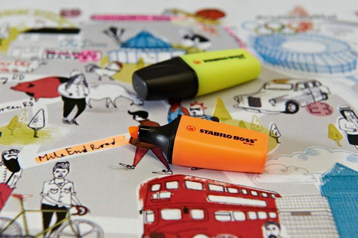 Actual product image STABILO BOSS MINI highlighter (Yellow, Pink, Blue, 5 mm, 3 x)