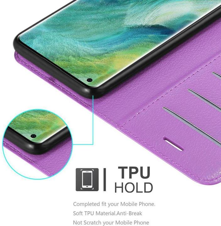 Actual product image Cadorabo Book with stand function cover (Oppo Find X2 Pro)