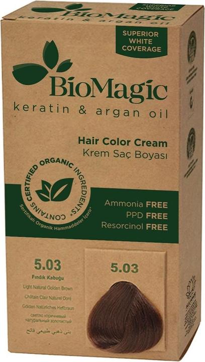 Produktbild Biomagic Haarfärbemittel goldbraun (5,03) 250 g - Biomagisch (Hellgoldbraun (5.03))