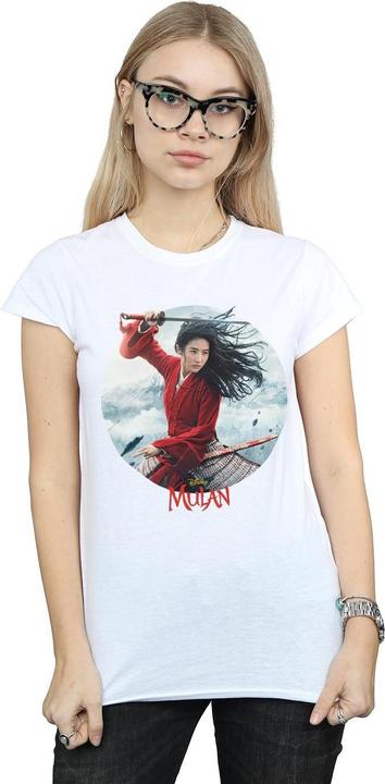Actual product image Disney Womens/Ladies Mulan Movie Sword Poster Cotton T-Shirt (XXL)