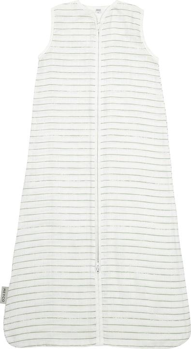Meyco Baby Stripe sac de couchage - mousseline - vert tendre - 110cm (110 cm)