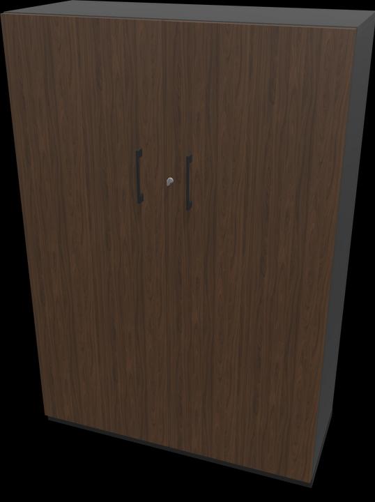 Black, Walnut decor dark with structure, Dark grey