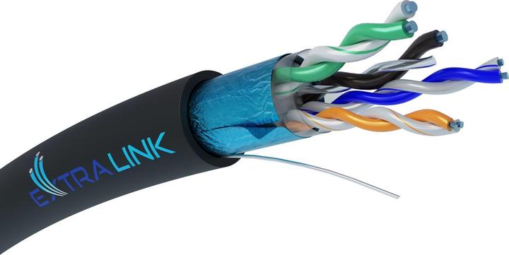 Produktbild Extralink Outdoor CAT5E FTP cable 305m (F/UTP, CAT5e, 305 m)