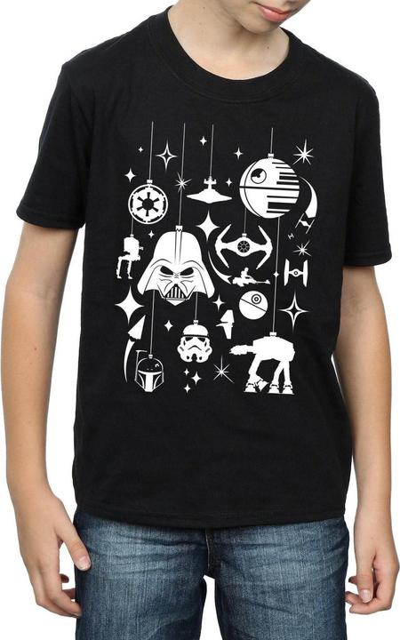 Immagine prodotto Star Wars Christmas Decorations Maglietta Ragazzi (140, 146)
