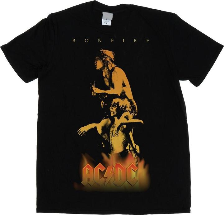 Actual product image AC/DC Mens Bonfire Cover T-Shirt (L)