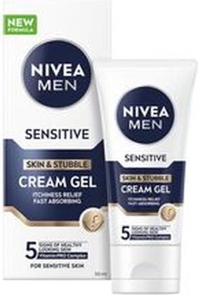 Actual product image NIVEA Cream gel for sensitive skin and stubble Sensitive (Skin & Stubble Cream Gel) 50 ml (50 ml, Face gel)