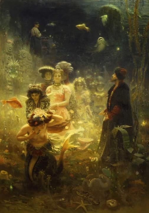 Actual product image DToys Puzzle 1000 pieces Ilya Repin: Sadko in the Underwater Kingdom, 1876 (1000 pieces)