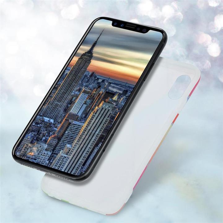 Actual product image Cadorabo IMD TPU Colorful Marble Cover (Apple iPhone X)