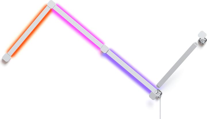 Actual product image Nanoleaf Lines Squared Starter Set (Multicoloured, 252 cm, Indoor)