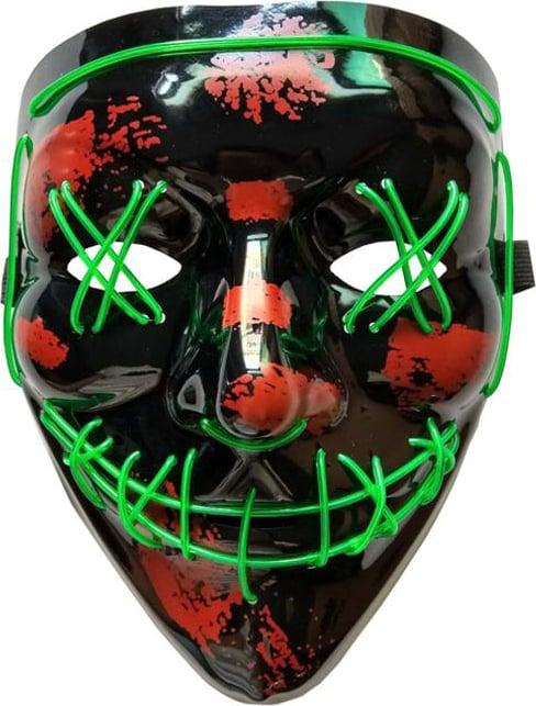 Image du produit PhoneLook Masque Cosplay The Purge Masque de visage à LED néon Taille universelle
