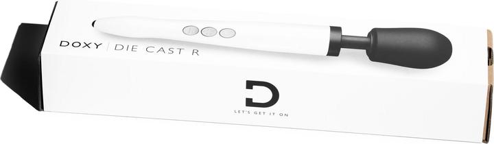 Actual product image Doxy Die Cast R Rechargeable Wand Massager Stardust - White
