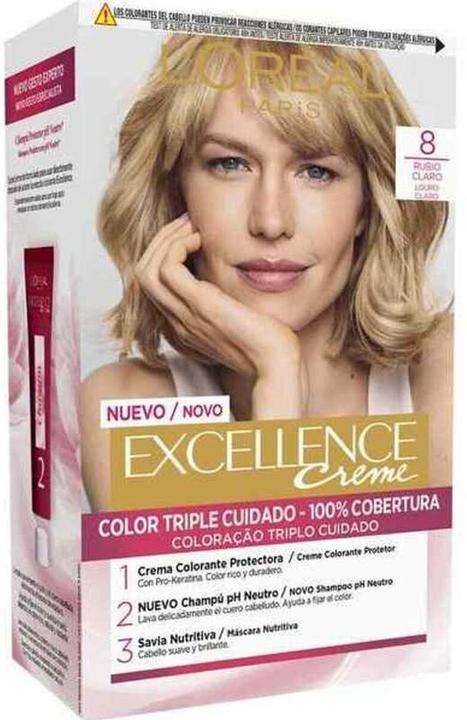 L'Oréal Paris EXCELLENCE Creme tinte #8 rubio claro (#8 rubio claro)