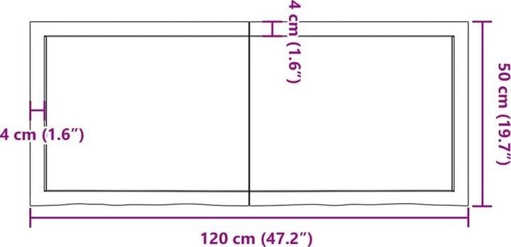 Produktbild VidaXL Gianna (120 x 50 x 4 cm)