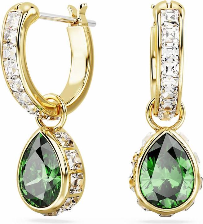 Swarovski Stilla Drop Boucles d'oreilles goutte d'or vert (Métal Swarovski)