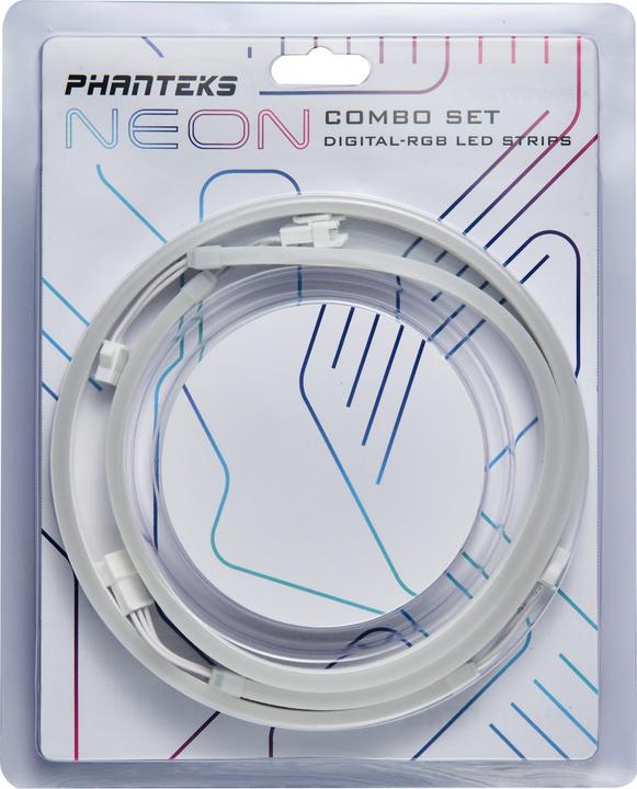 Actual product image Phanteks Neon D-RGB LED strip, combo set, 40 cm (2 pieces) - white (RGB)