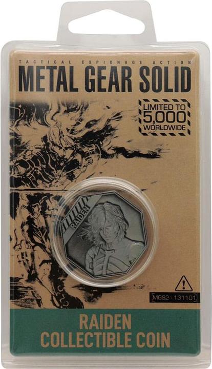 Immagine prodotto Fanattik Metal Gear Solid 2 moneta da collezione Raiden Edizione Limitata