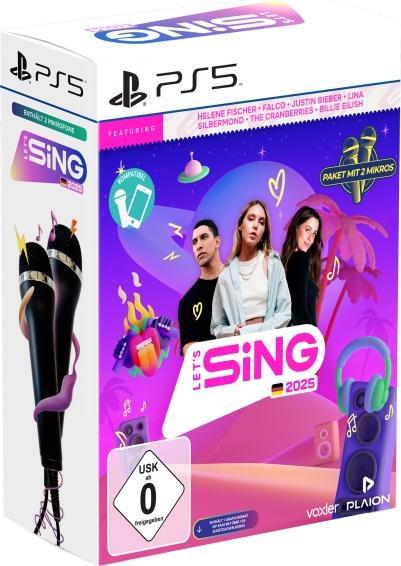 Plaion Let's Sing 2025 German Version (+ 2 Mics) (PS5, DE)