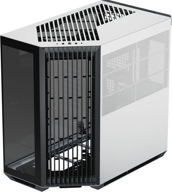 APNX V1 PC case, midi tower, ATX, tempered glass - black / white (ATX)