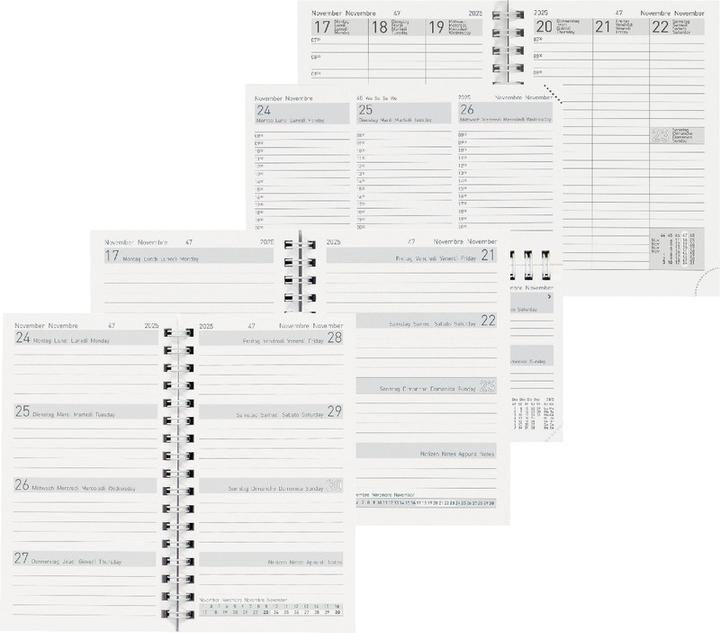 Image du produit Biella Recharge pour agendas de poche (10 x 14 cm, Allemand, Anglais, Italien, Français)