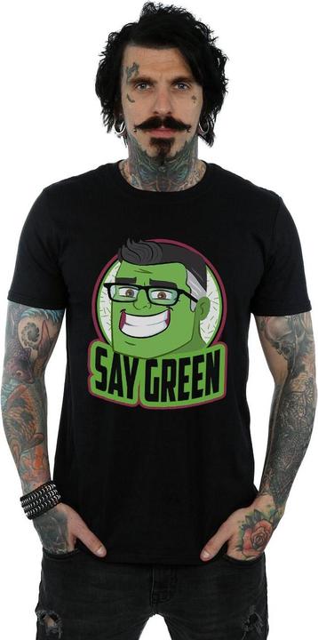 Actual product image Mens Avengers Endgame Hulk Say Green T-Shirt (XXL)