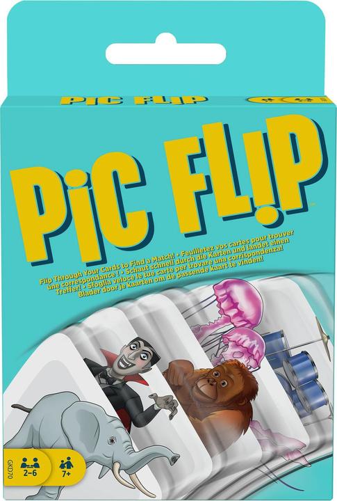 Image du produit Mattel Games Pic Flip - Jeu de Cartes Famille - A partir de 7 ans (Anglais)