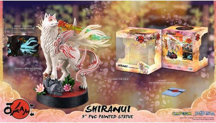 Actual product image First 4 Figures Okami PVC Statue Shiranui (Standard Pose)