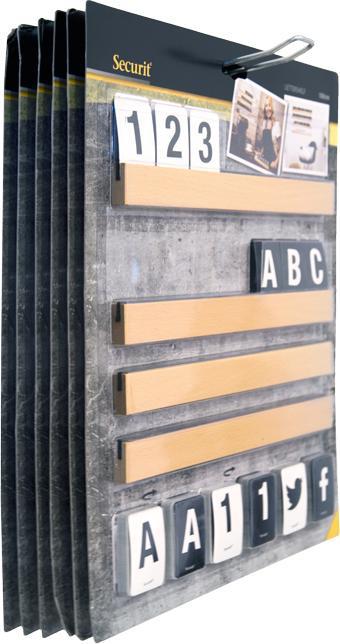 Produktbild Securit Buchstabenleiste, Set 1m