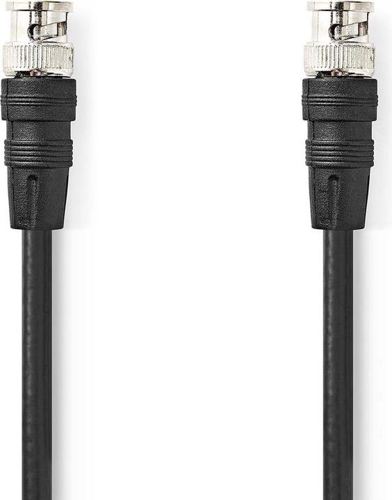 Immagine prodotto Nedis Cavo video BNC | Spina BNC | Spina BNC | Nichelato | 75 Ohm | 2,00 m | Rotondo | PVC | Schwa (75 dB, Cavi antenna)