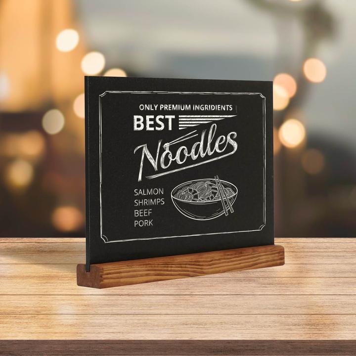 Produktbild Europel Kreidetafel Tischaufsteller, DIN A4 quer, natur